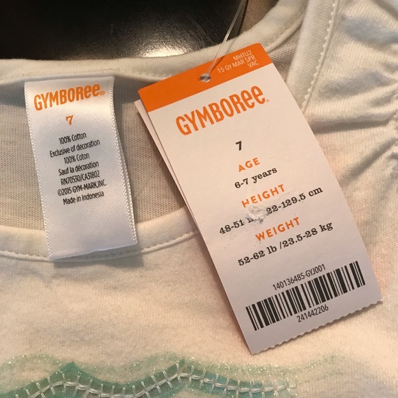 NWT GYMBOREE Girls Summer Tee Shirt, Size 7 - Picture 4 of 6